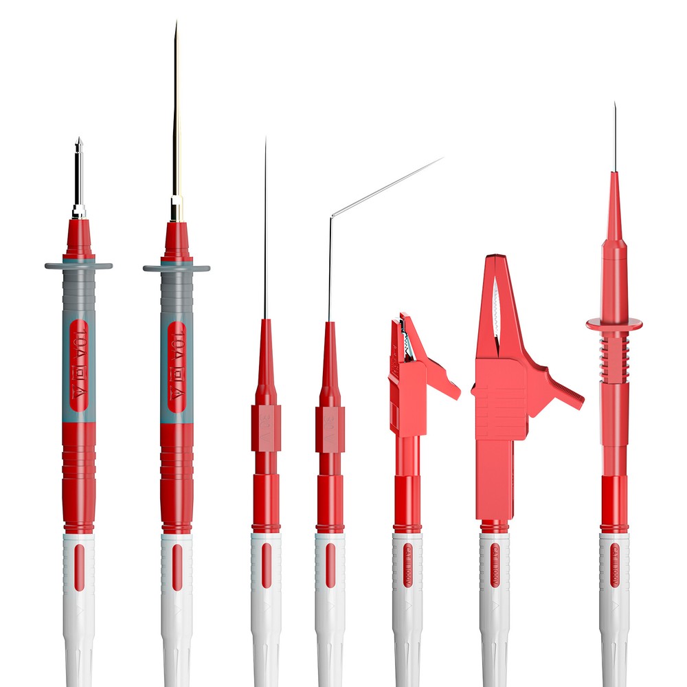 47PCS Multimeter Test Lead Kit Back Probe Set with Replaceable Probe Banana Plug