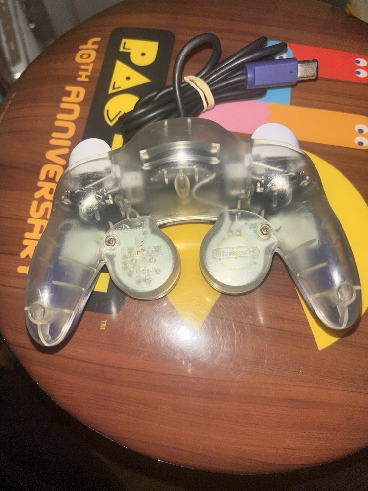 Nintendo Gamecube Controller Indigo Purple/Clear DOL-003 OEM Clean Tested
