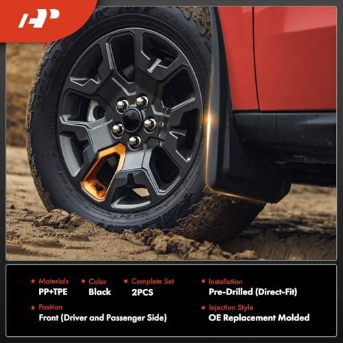 Set of 2PCS Mud Flaps Splash Guards Mudguards Mudflaps with Hardware Kits