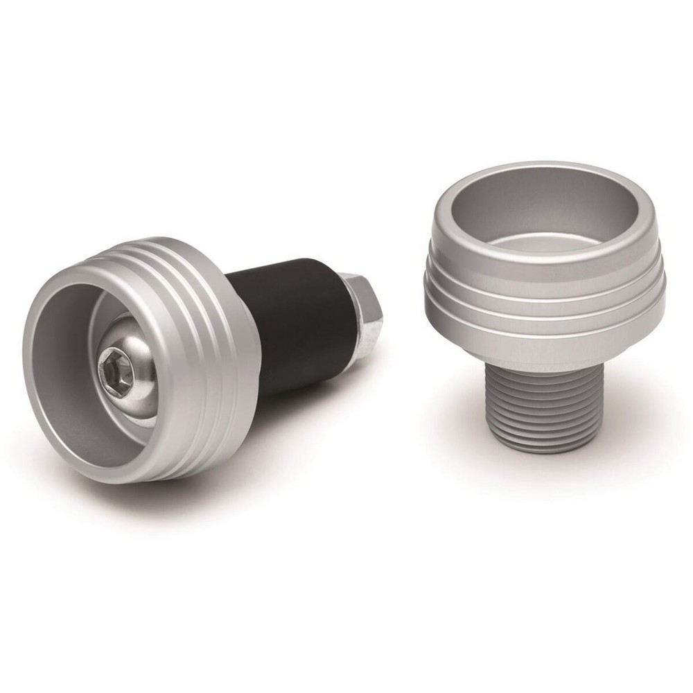 Kuryakyn Silver Lodestar Front Axle Sliders - 3816