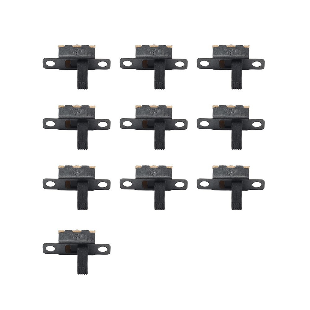 10Pcs 2 Position On/Off SPDT 3 Terminal PCB Panel Mini Vertical Slide Switch