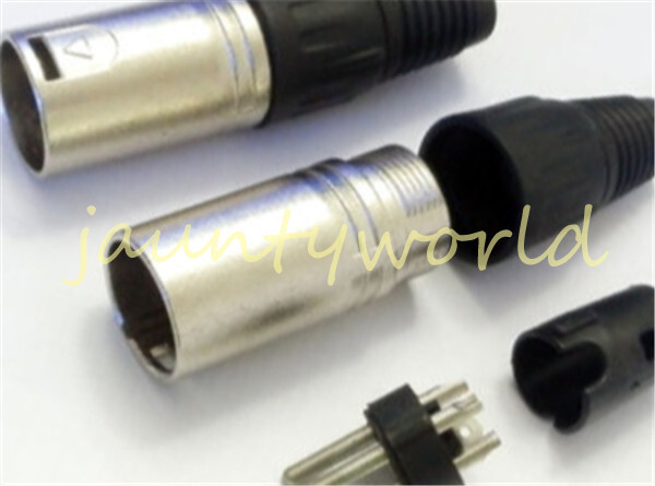 1PCS MicrophPatch Plug Connector XLR Male 3-pin