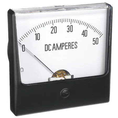 Analog Panel Meter, Ac Current, 0-25 Ac A, 12G380