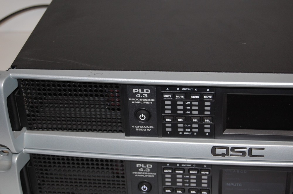 2\X QSC PLD 4.3 2500-Watt 4-Ch Processing Amplifiers PLEASE READ!!