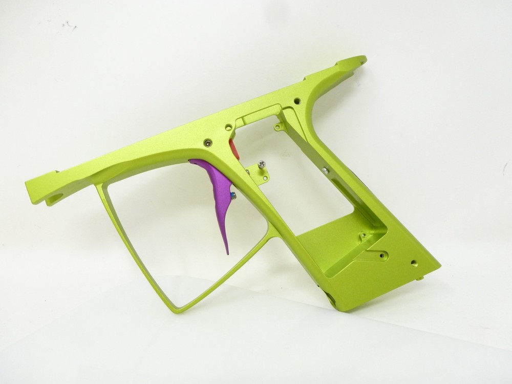 NEW MACDEV CLONE 5 / 5S TRIGGER FRAME w/ TRIGGER ON/OFF BUTTON PAD LIME GREEN