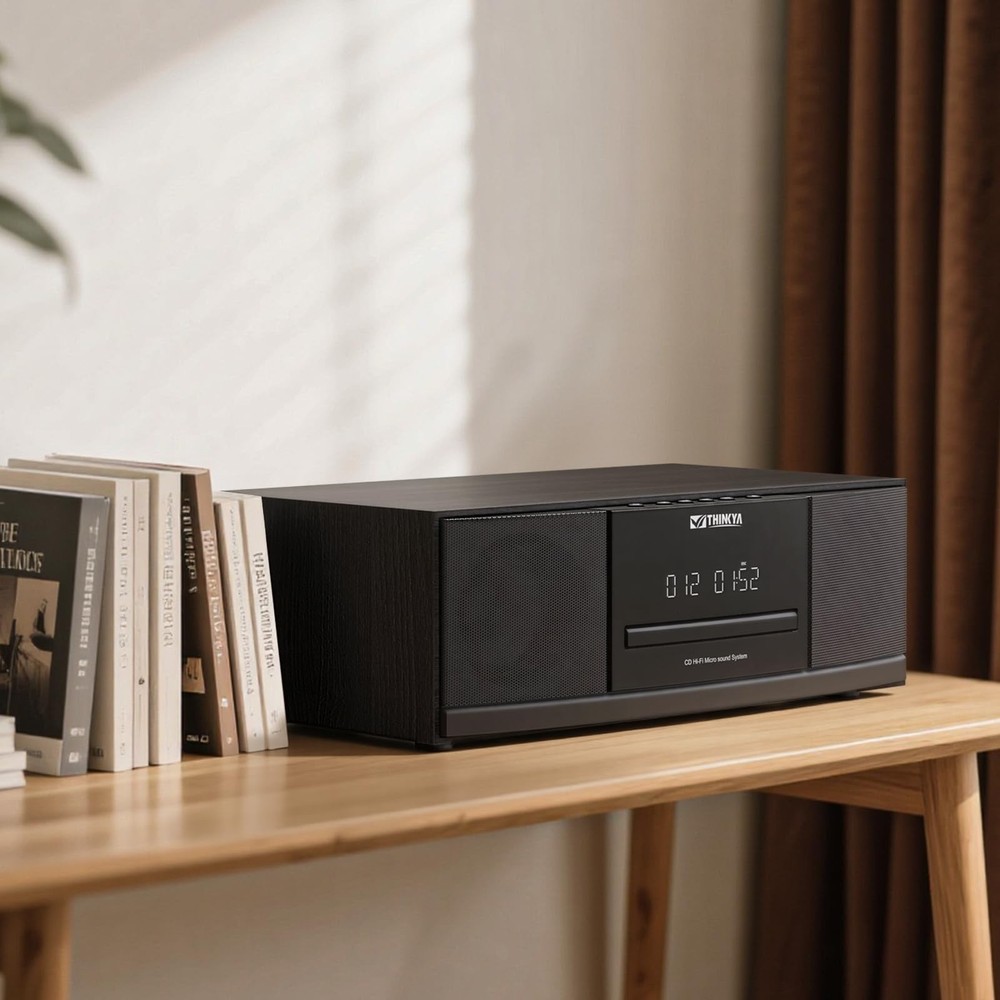 ** NEW Bluetooth Stereo System | 36W | CD Player | Compact Micro HiFi | Black