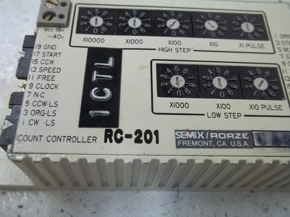 RORZE RC-201 COUNT CONTROLLER UNMP