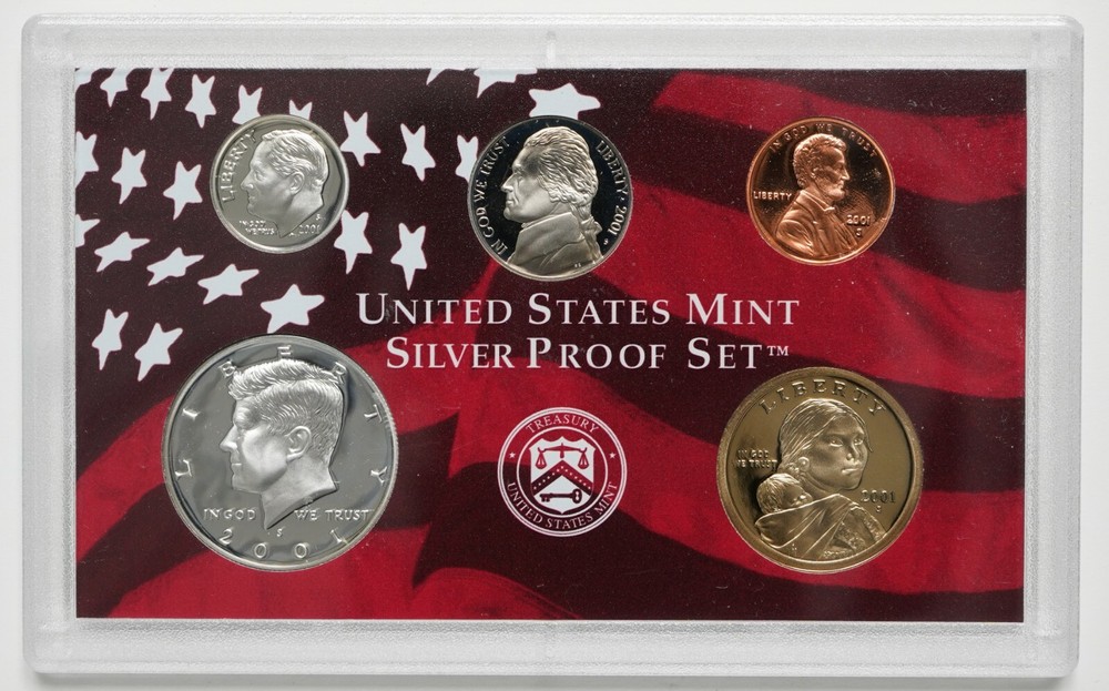 2001 Complete Silver Proof Set W/ Box & COA