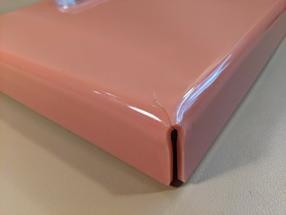 Vintage Orange Square Bathroom Scale