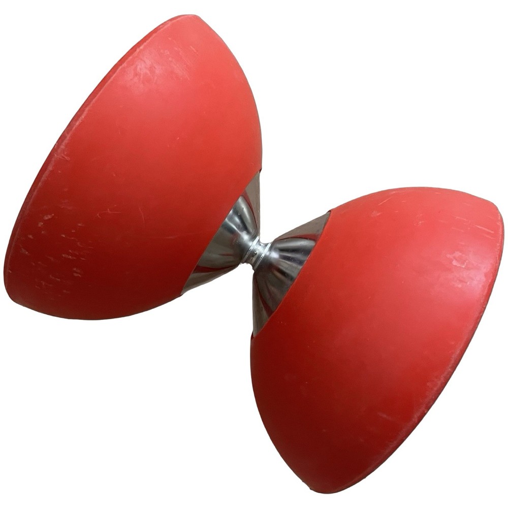 Sidewinder Diabolo Only Red Silver Circus 4.25”