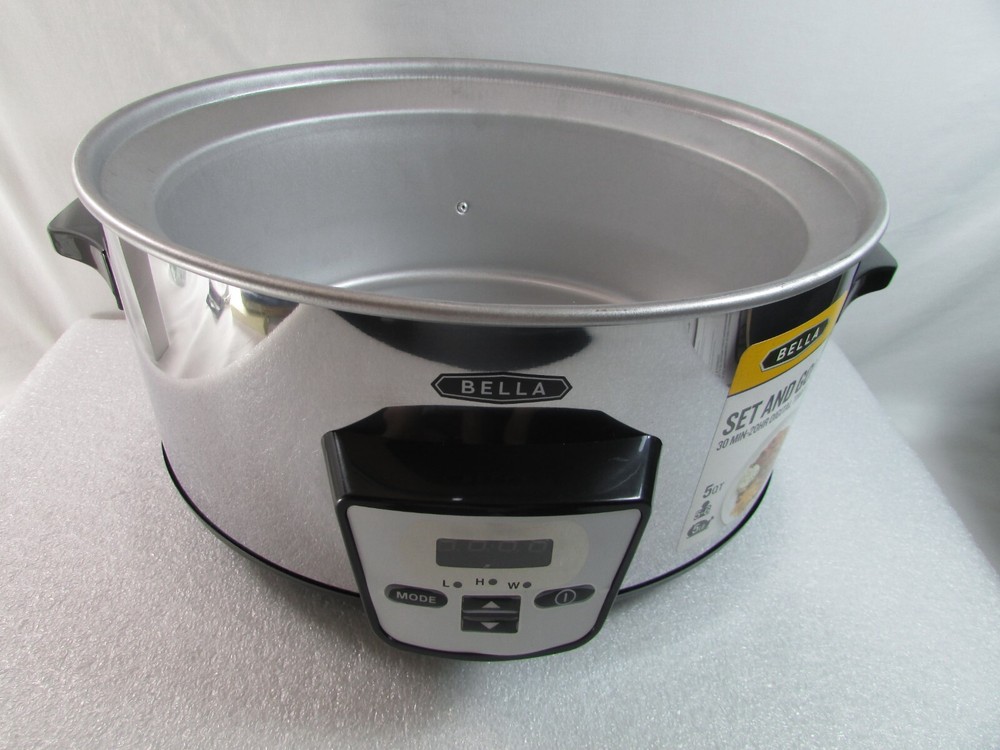 Bella 5 Quart Programmable Stainless Slow Cooker - MD-TD50C - (Replacement Base)