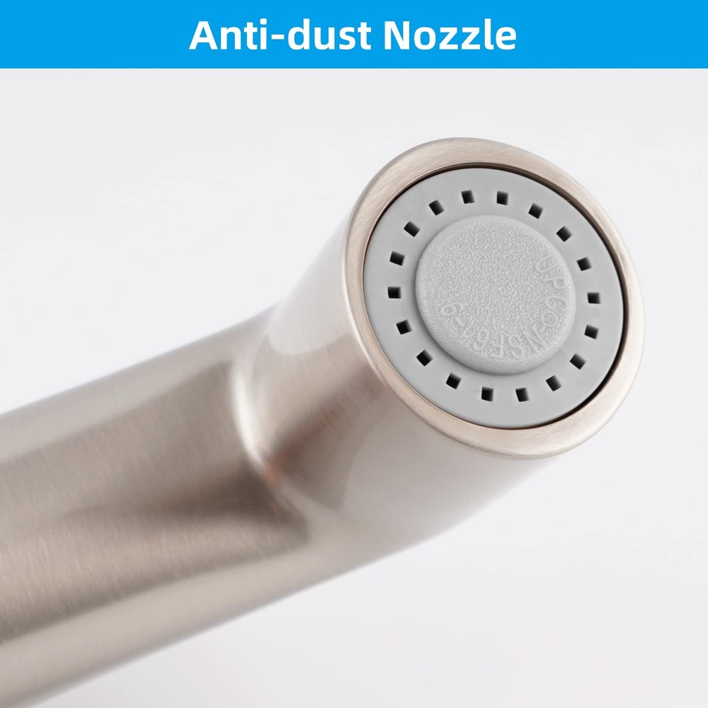 Universal Kitchen Sink Side Sprayer Head Replacement Brushed Nickel