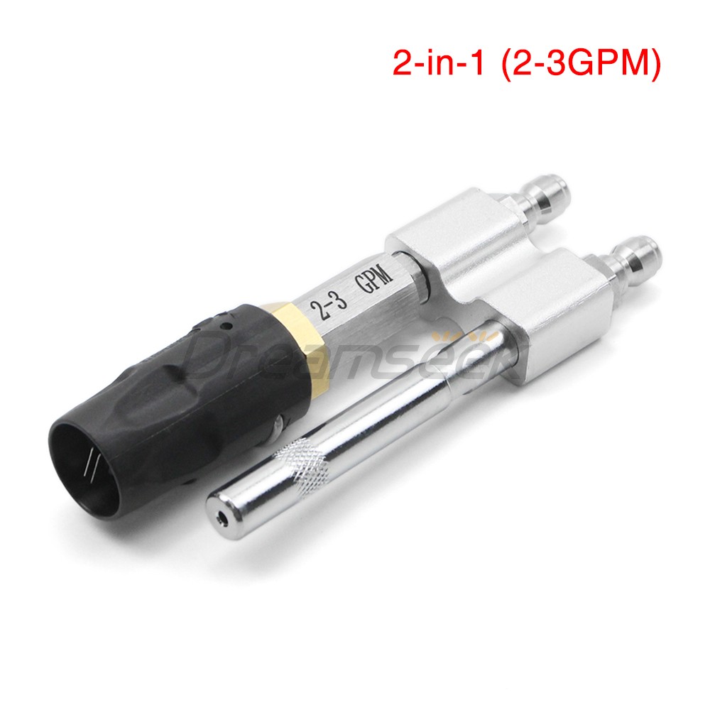 Pressure Washer Long Range Nozzle 1/4" Chemical Shooter 2-12GPM Tip Adjustable