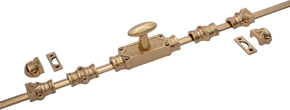 Polished Brass Cremone Bolt for Cabinet Hardware Doors