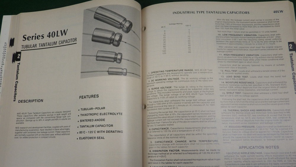 Vintage Electronics 1982-1983 Mepco-Electra Resistor Capacitor catalog/data book