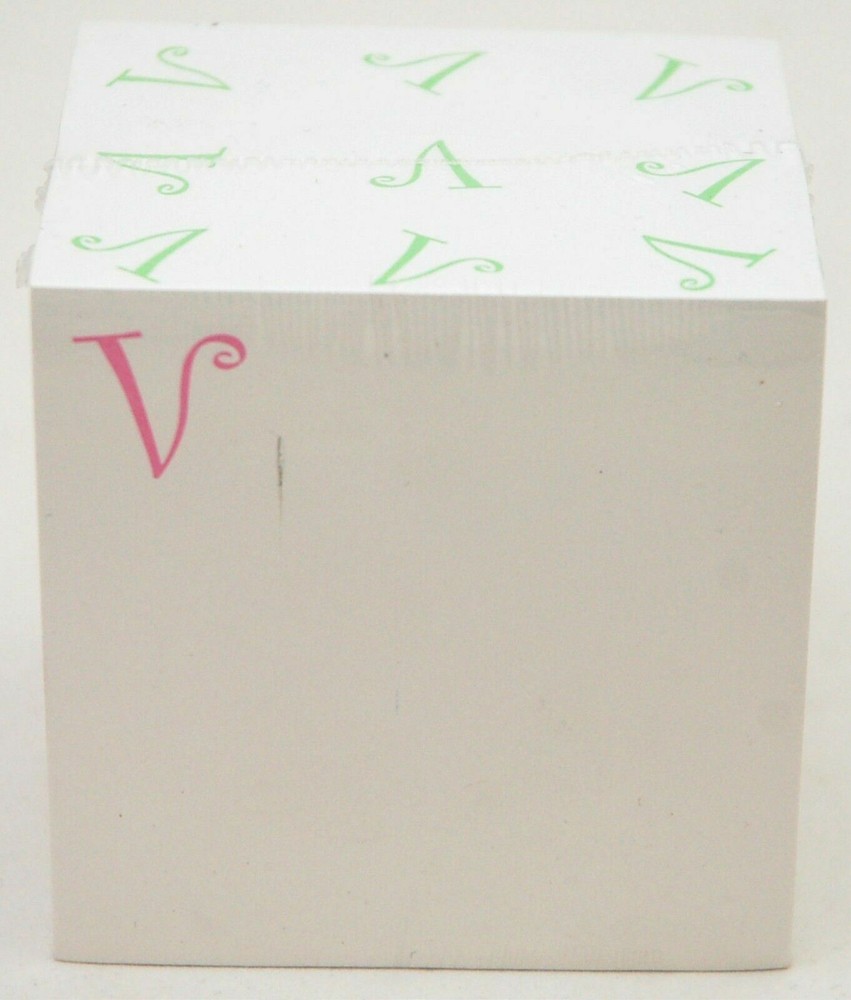 2400 Post-It SHEETS Notepad The Letter V White Sticky Notes 3" Square Office NEW