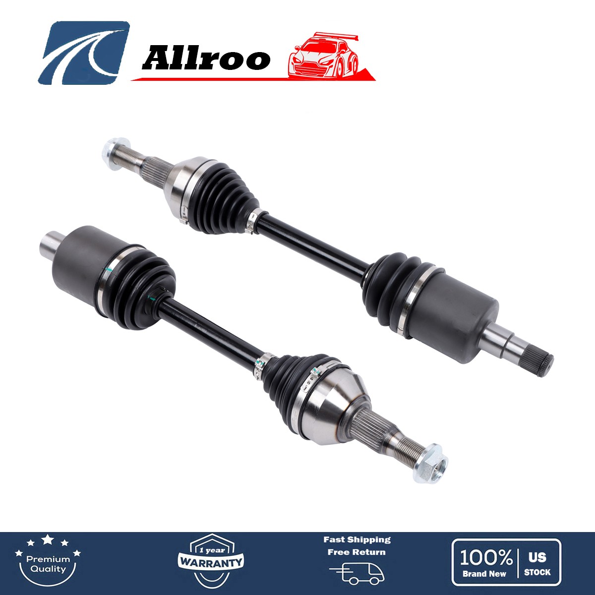 For Buick Chevrolet 1998-2011 Oldsmobile Pontiac 3.8L Front CV Axle Assembly x2