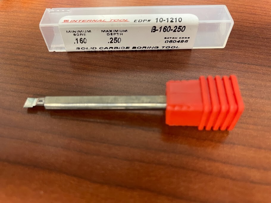 INTERNAL TOOL 10-1210 BORING TOOL .160"MIN .250" MAX