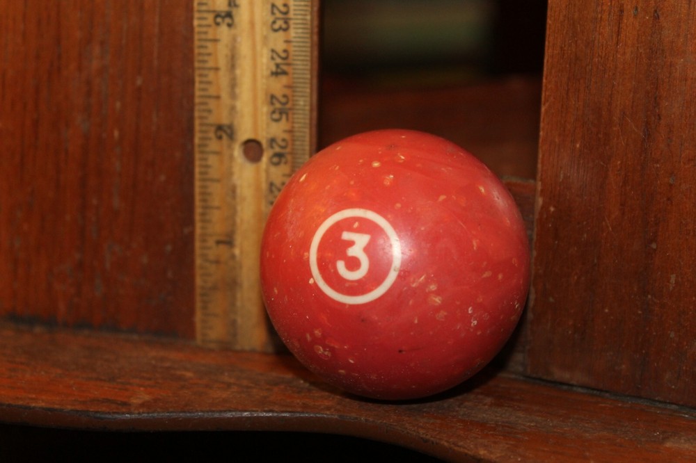 Antique Clay Billiard Pool Ball #3