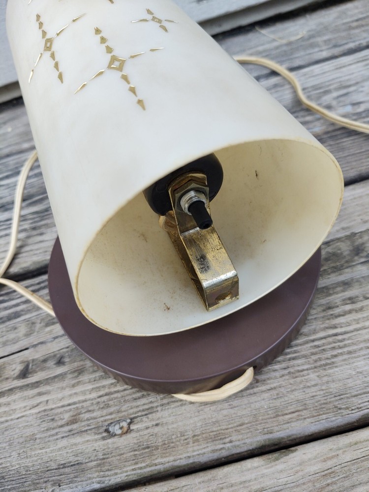 Vintage Plastic Atomic Wall Lamp, Works