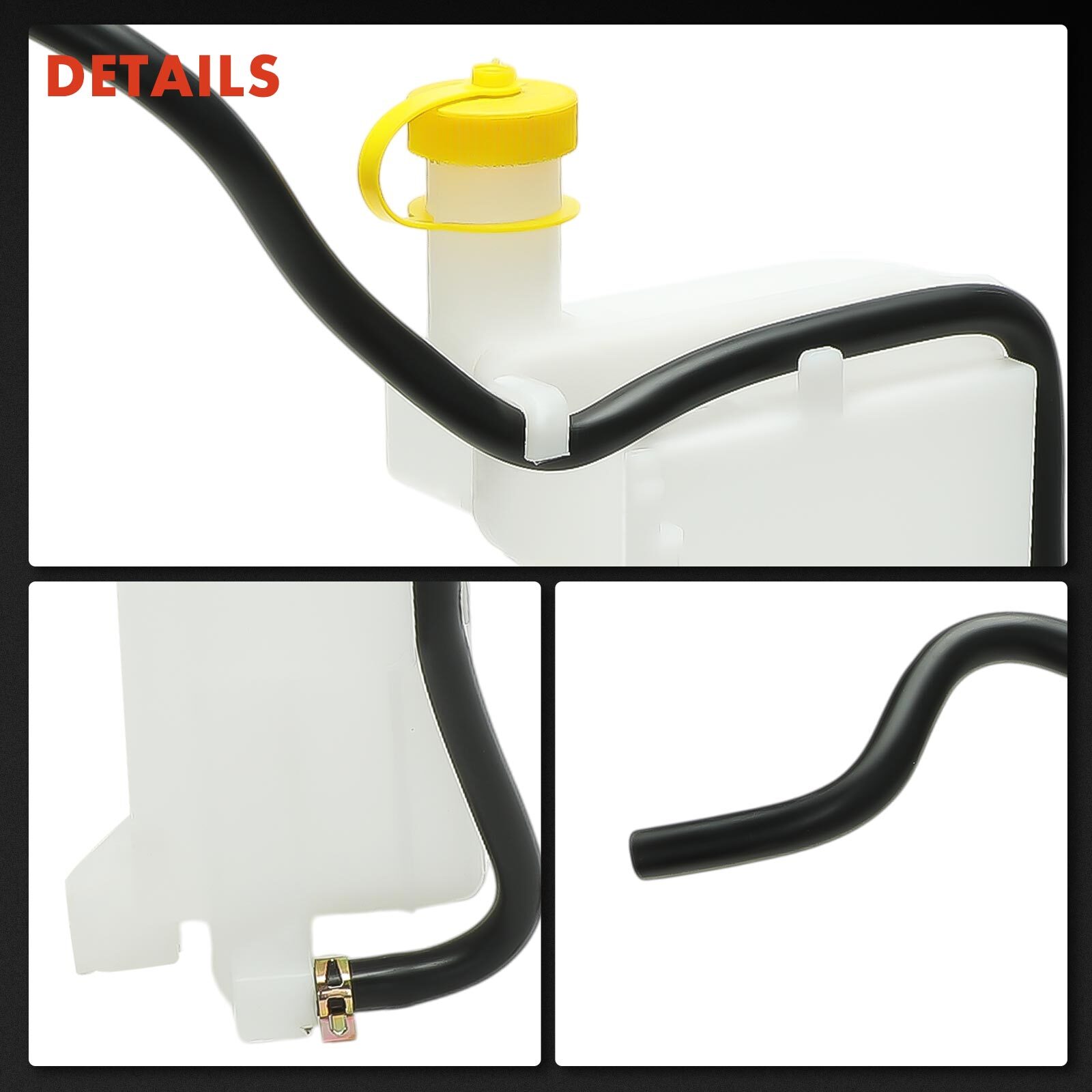 Front Engine Coolant Reservoir with Cap & Hose for Nissan Juke 2011-2017 L4 1.6L