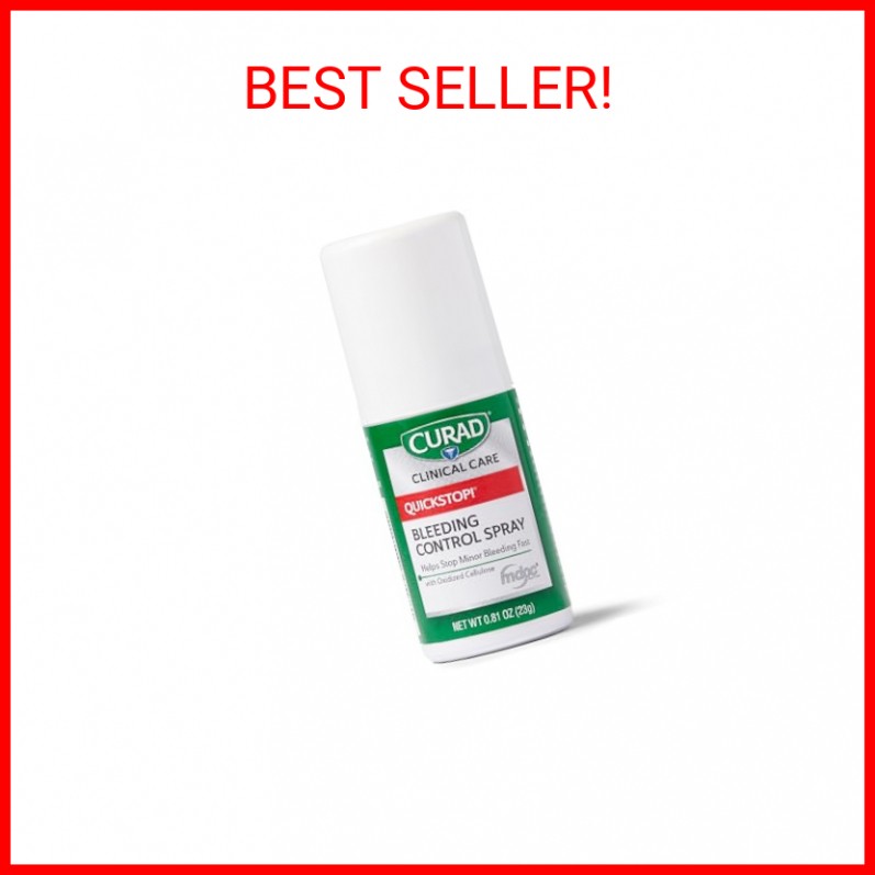 CURAD QuickStop!® Bleeding Control Spray | .81oz | Fast-Acting Solution for Pers