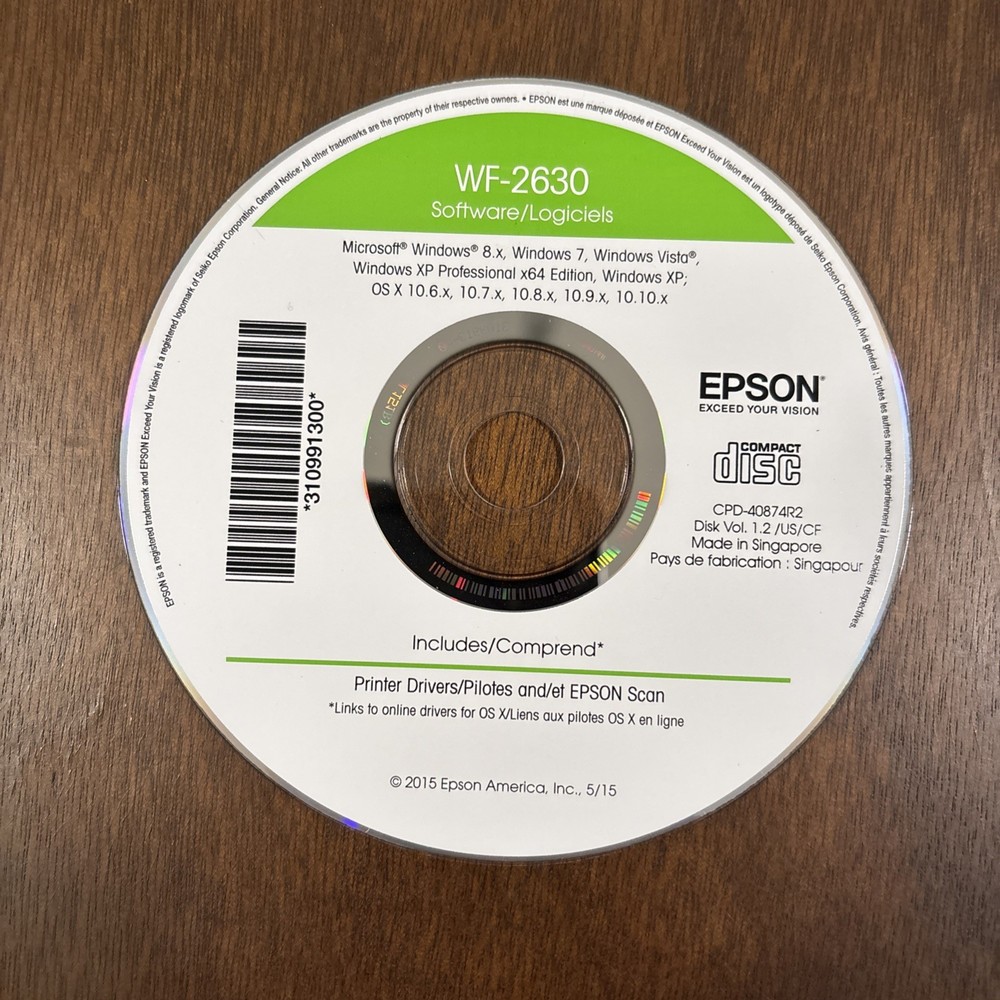 WF-2630 Software/Logiciels