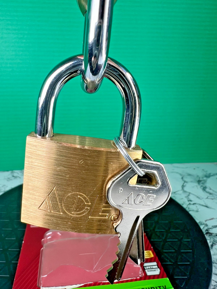1-1/2” Solid Brass Padlock 2-Pack 38mm Keyed Alike High Security Same Key
