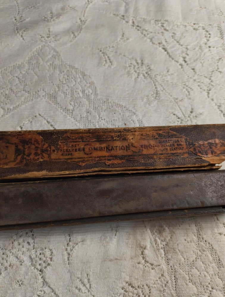 Antique Combination Strop With Box Black Handle Massachusetts