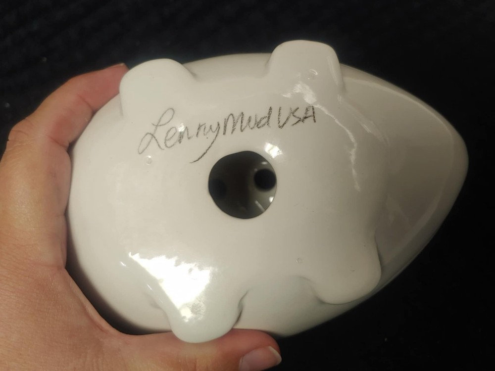 lenny mud ceramic hedghog pencil holder