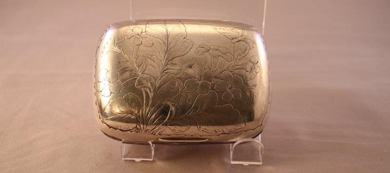 Antique Gorham Sterling Silver Soap Box 19th C.