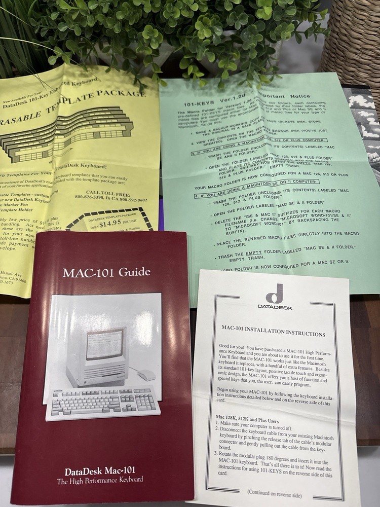 Vtg Apple Mac Software Lot LaundroMac MacLAN MacLinkPlus Copy II Plus eMerge