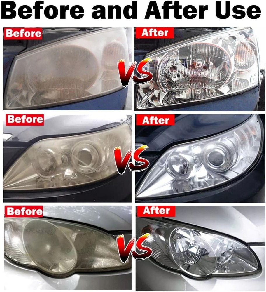 Car Headlight Restoration Kit, Auto Lens Kit