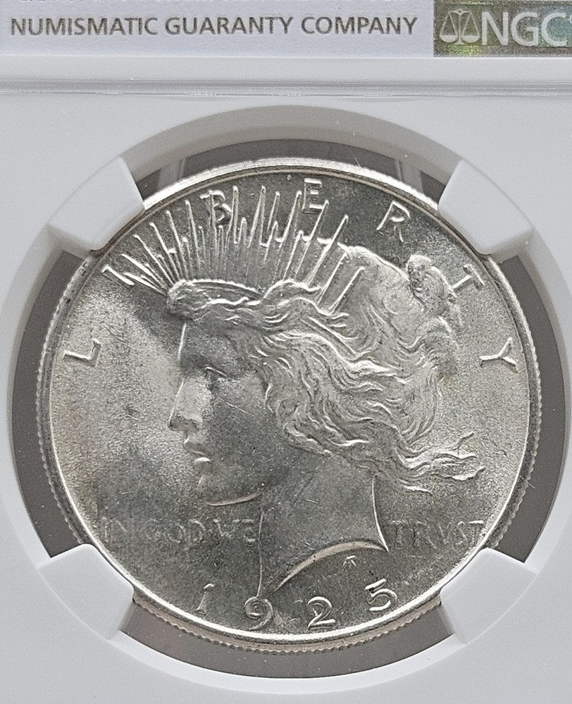 1925 Peace Silver Dollar NGC MS 64