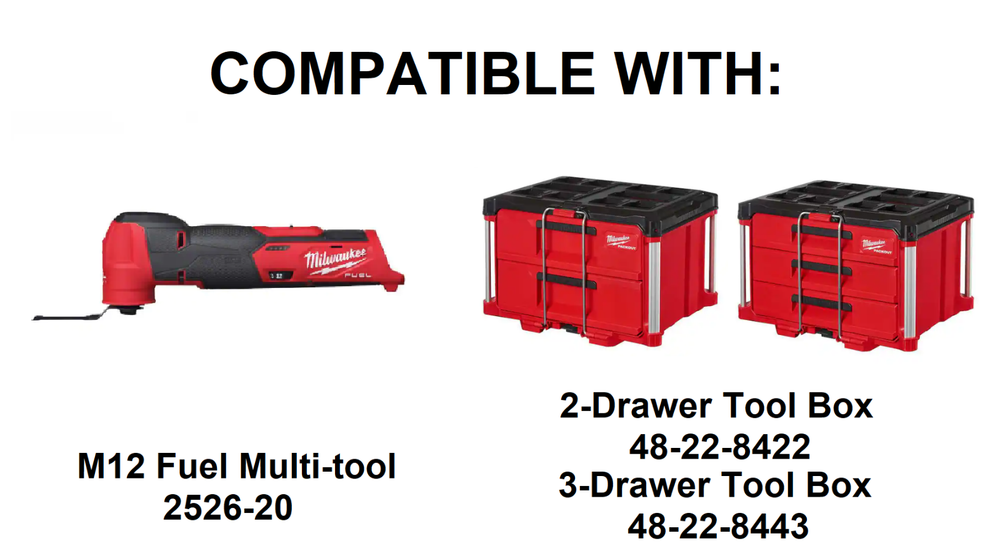 Milwaukee Packout Slimline Insert for M12 Fuel Multi Tool (Insert Only)