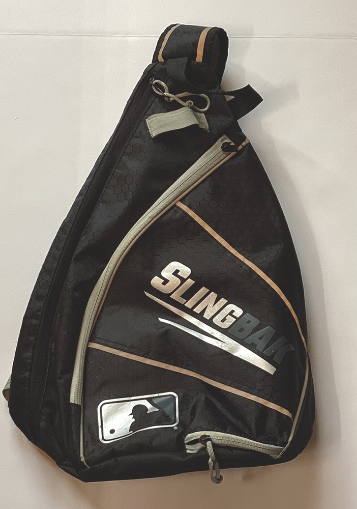 Franklin Sling Bag Baseball Multi-Purpose  Backpack Black/Grey