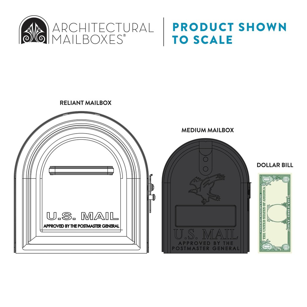 Reliant™ Secure, Locking USPS Approved Large, White