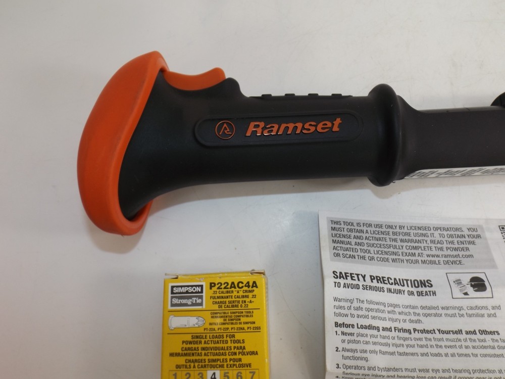 Ramset 40066 Triggershot Activated .22 Caliber Powder Actuated Tool & Shells