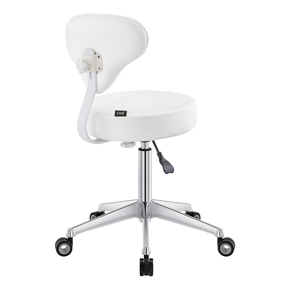 Roller Stool Medical Office All Purpose Adjustable Stool with Easy Glide Wheels