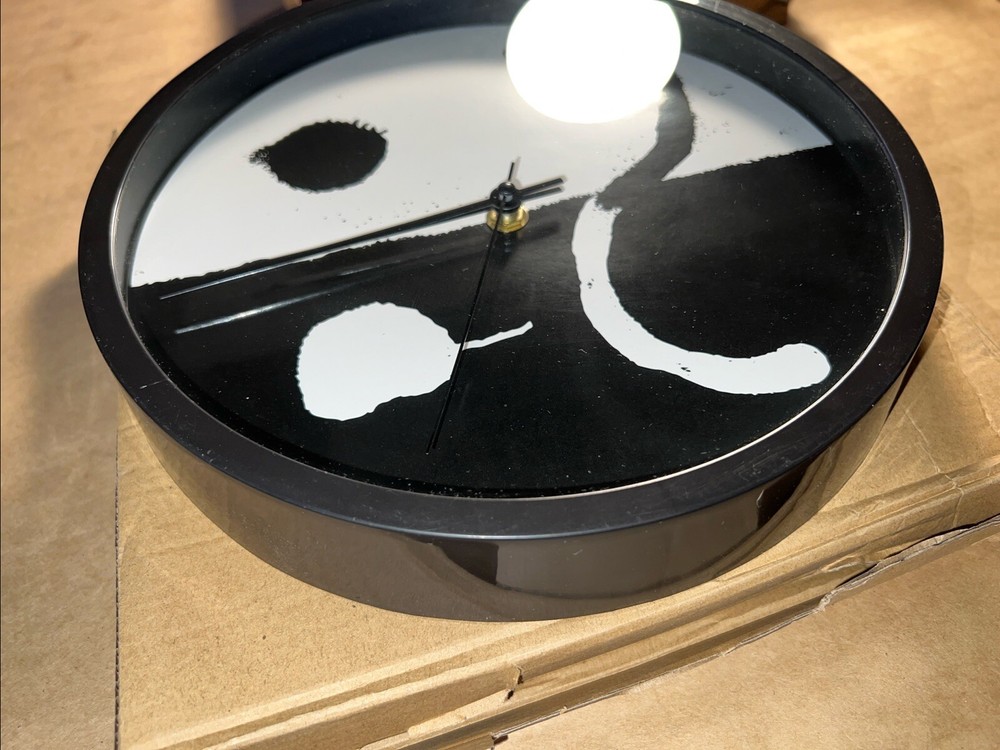 Two Smiley/Frown Wall Clocks - 9.75” Diameter