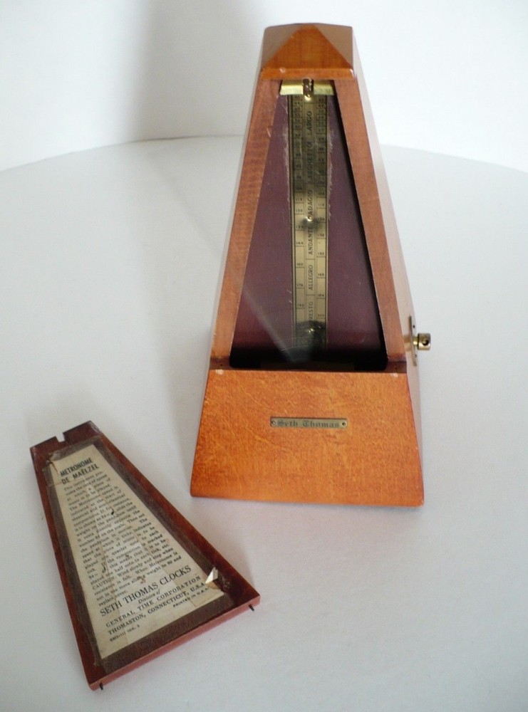 Vintage Seth Thomas Wood Metronomes Clock Timer #6209