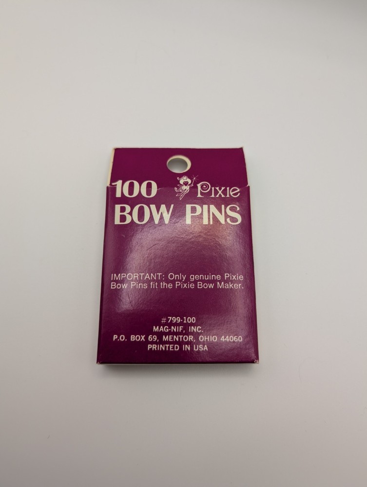 Pixie Bow Maker Bow Pins #799-100 Clear Crafting Supplies for DIY
