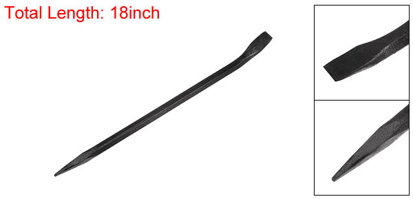 Hexagonal Connecting Bar 18'' Steel Crowbar for Prying and Aligning Chisel End