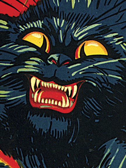 Treat 'Em Rough! Join the Tanks! Black Cat WWI Tank Corp Army Poster - 20x30