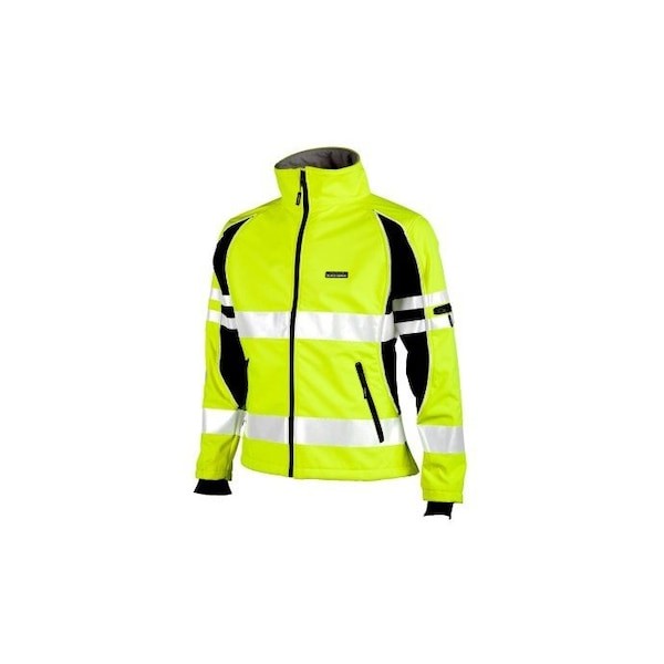 Kishigo Js144-L Soft Shell Jacket, 100% Polyester, Class 3 R, Lime, L