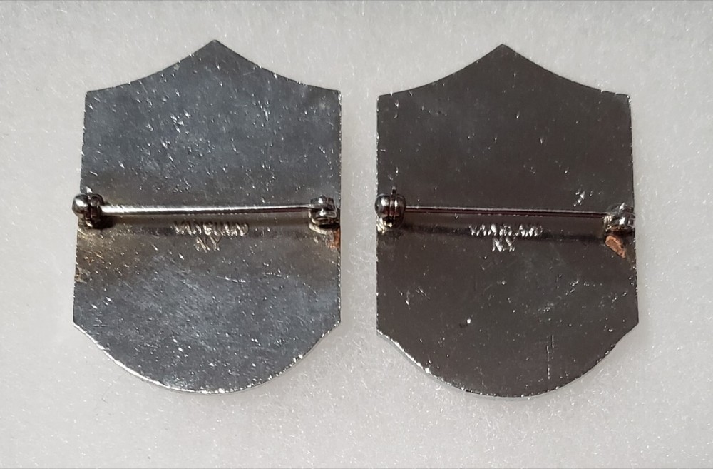 Pair - Obsolete Air Force Senior Master Sergeant Metal Ranks - Pinbacks