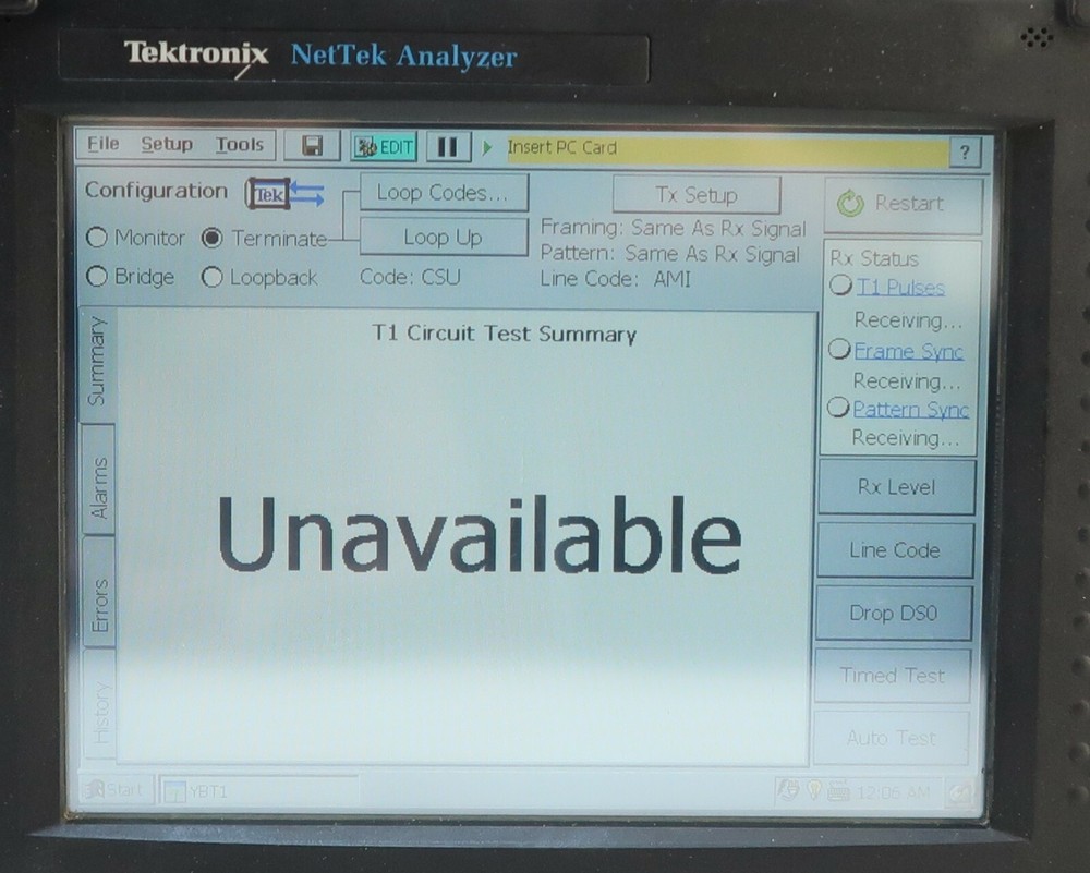 Tektronix Y350C NetTek Analyzer Base Station Tester