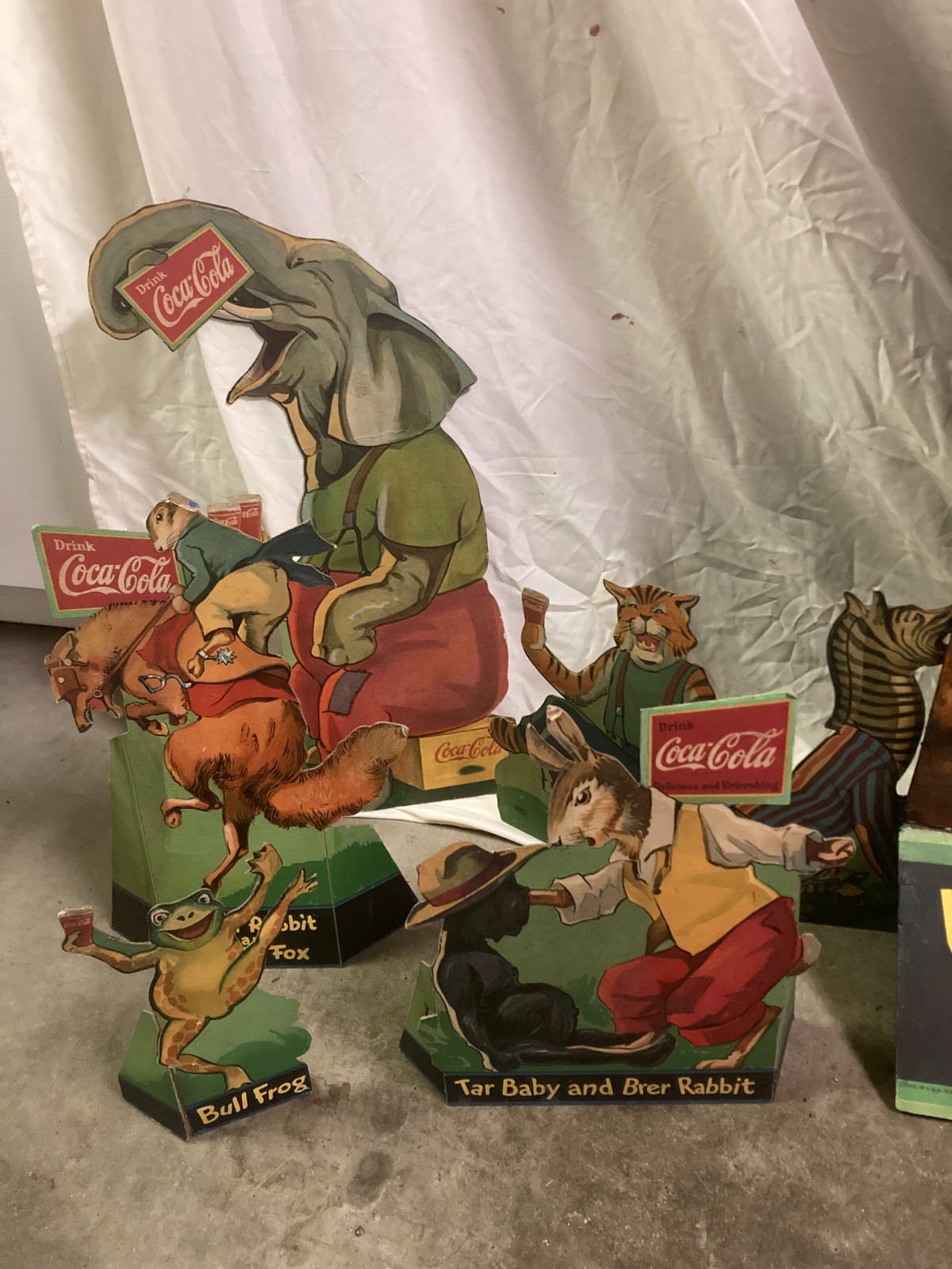 VINTAGE 1931 UNCLE REMUS & ANIMALS COCA-COLA COKE ADVERTISING - SNYDER & BLACK