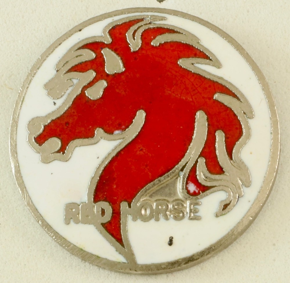 USAF Red Horse Crest Hat Pin CB