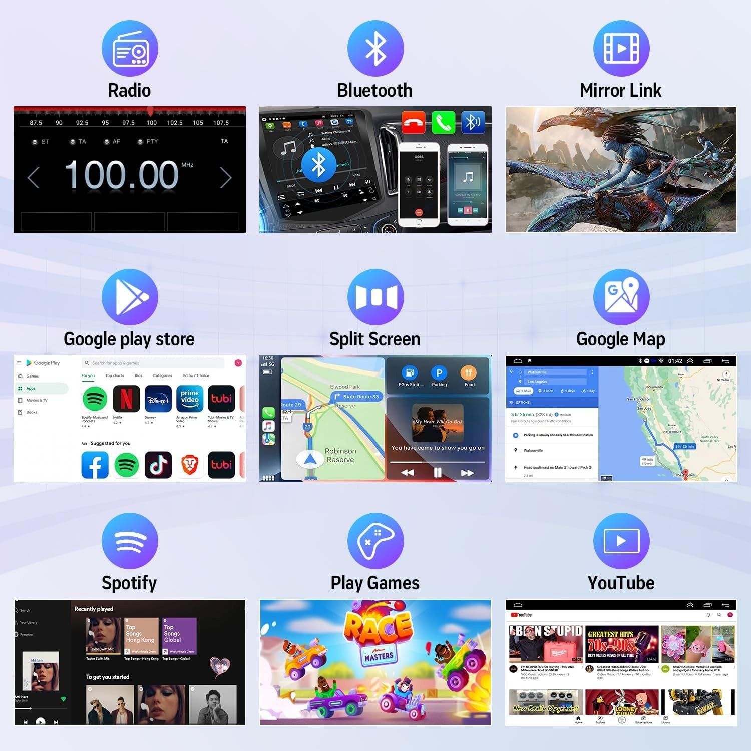 7" For 1997-2004 Ford F150 Apple Carplay Stereo Radio Android 15 Navi GPS Player